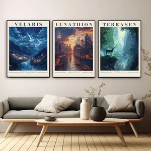 3/6 Pack Diamond Art Kits for Adults Glass King City Diamond Painting for Beginner DIY Round 5D Full Drill Diamond Dots Crafts for Home Wall Decor Gifts