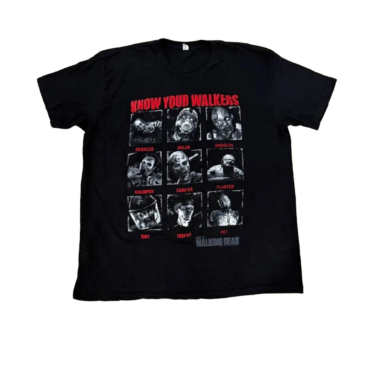 Dead Walker T-Shirt, Vintage Zombie Horror Tee, Red Shadow Apocalypse Shirt, Dark Survival Graphic Tee, Black Halloween Streetwear Shirt