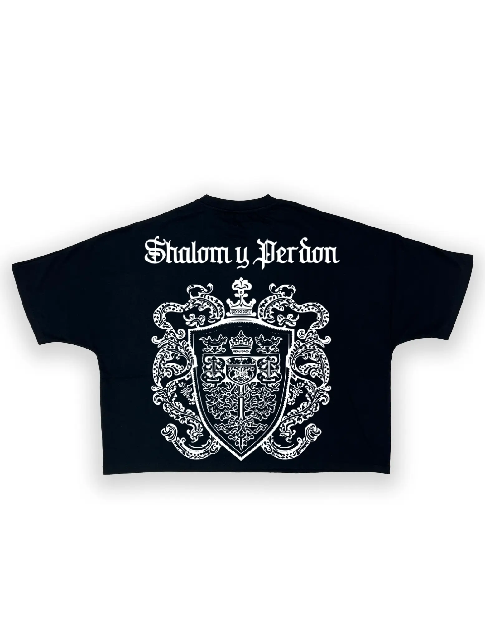 SYP “Coat of Arms” (White) %100 Cotton  Cropped  Crew Neck  Women’s Designer Streetwear T-Shirt Menswear Top