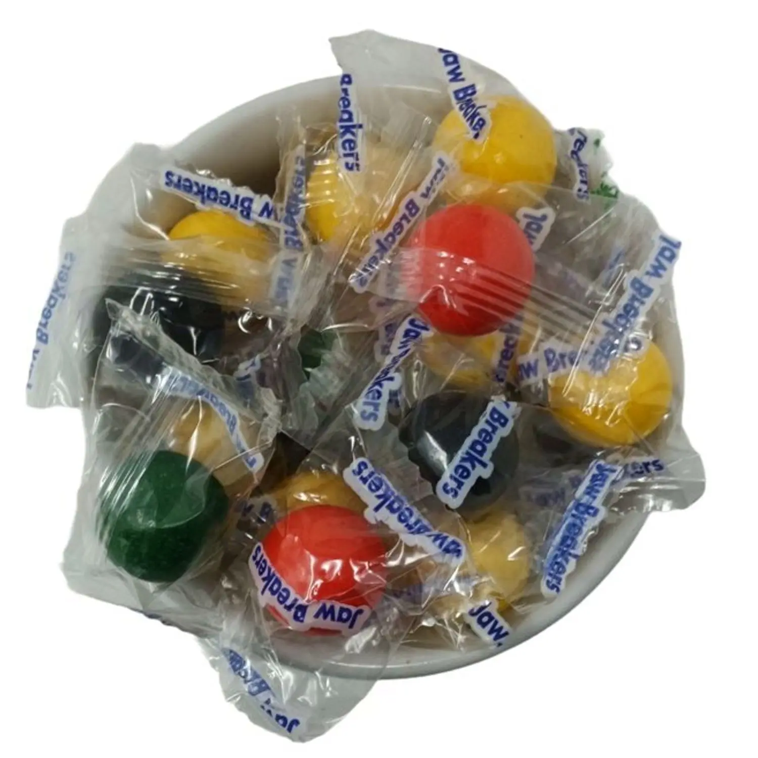 Classic Jawbreakers Hard Candy 2 lb Bulk Individually Wrapped Assorted Fruit Flavors