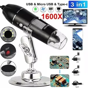 1600x Zoom 8 LED HD USB Microscope Digital Magnifier Endoscope Video Camera