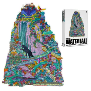 Antelope Puzzle The Mystical Waterfall Cyber City 1000 Piece Jigsaw Puzzle
