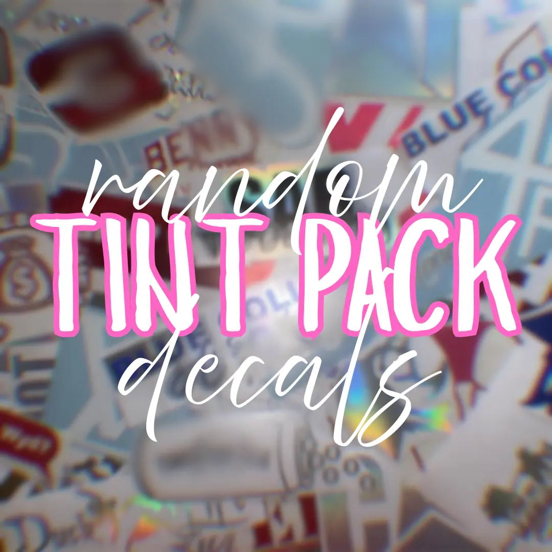 Sticker Pack for Truck or Car - Tint Strip Decal Pack with Mixed Designs & Colors - Pre-Packaged Variety Pack