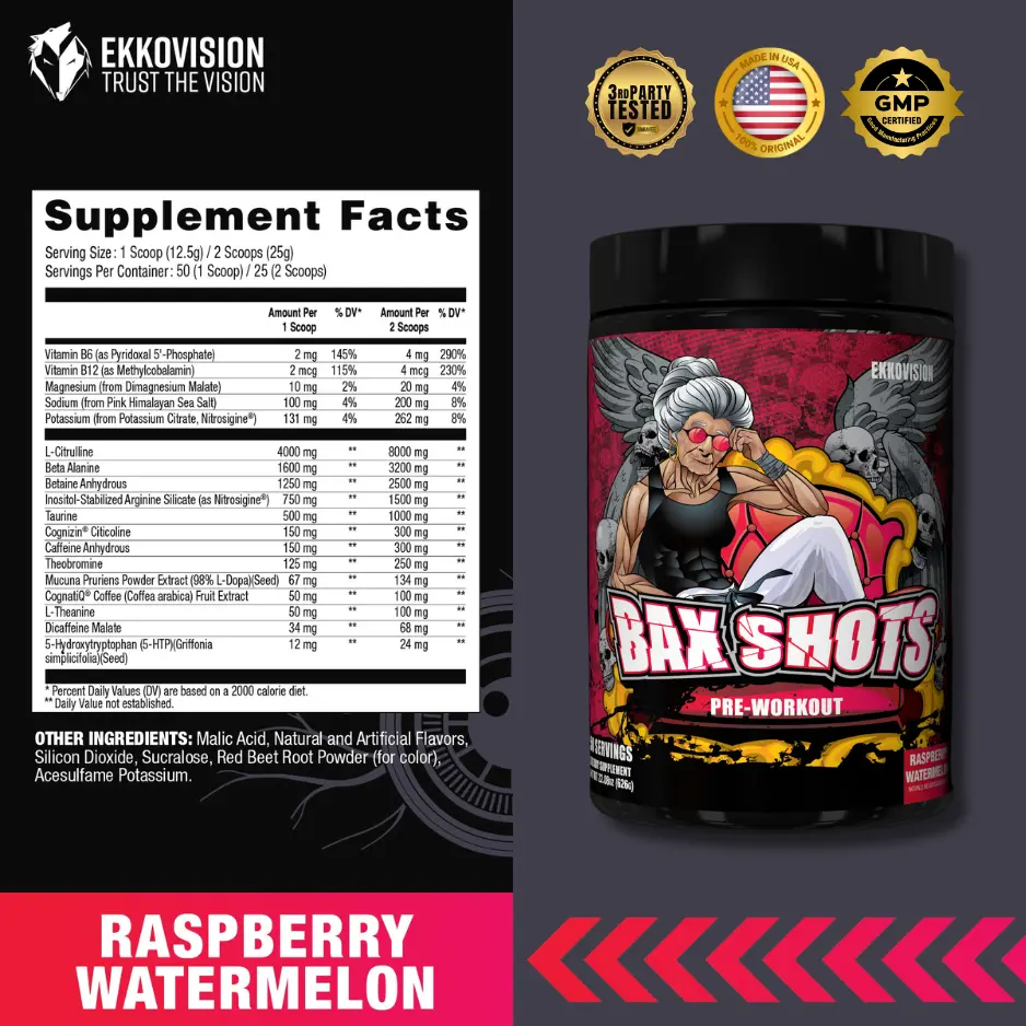 Bax Shots - Raspberry Watermelon - Tingle