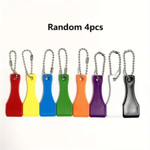 Random Color Lottery Scratcher Tool Keychain Pendant, 4 Counts Lottery Ticket Scratcher, Lottery Ticket Scratcher Tool Keychain, Lucky Gambler Gift, Christmas, Christmas Gift
