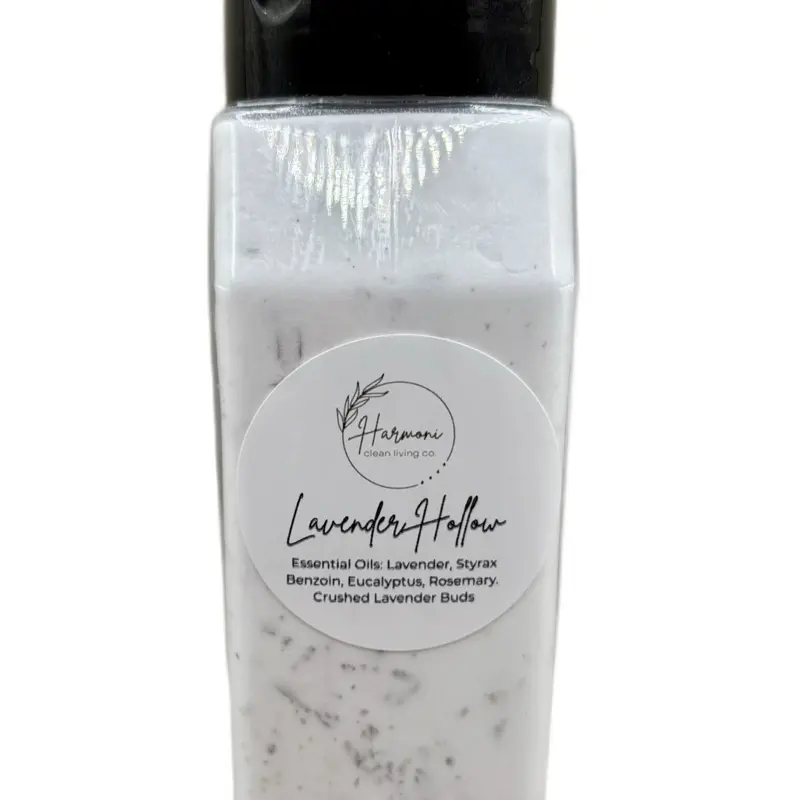 Harmoni Clean Living Co, Non Toxic Carpet Deodorizer - All Natural, Essential Oils, Lavender, Homemade, Benzoin, Eucalyptus, Rosemary, Lavender Hollow Scent, Powder Deodorizer