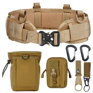 Tactical Belt 7-Piece Set Outdoor Patrol Multi-Function Duty Belt Removable Adjustable Heavy-Duty Gear Can Be Hooked Up  Tactical Belt