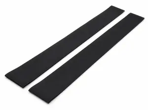 2 Pack Silicone Stove Gap Cover, Cuttable Oven Gap Filler for Kitchen Counter, Flexible Stove Counter Gap Guard, Easy Clean, Black