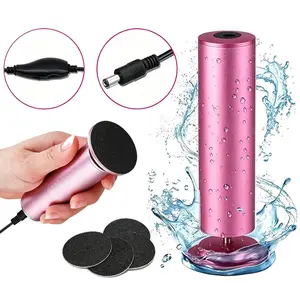 Electric Foot Callus Remover with 60 Sanding Discs, 360° Rotating Pedicure Tool, Adjustable Speed, Plug-in Powered for Dead Skin Cracked Heels Home Salon Use
