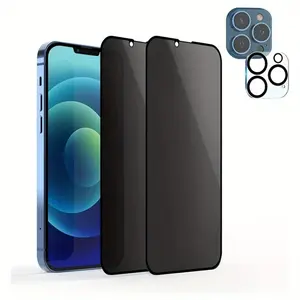 Premium Privacy & Camera Lens Protectors for iPhone 17/16/15/14/13/12/11/10 Series, [2pcs+1pcs] Screen Protector Accessories