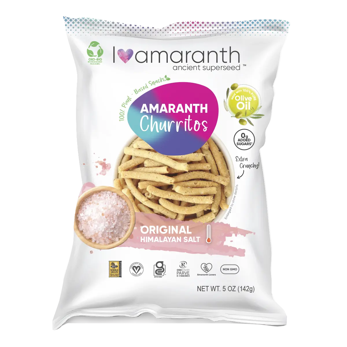 Iamaranth Churritos -Original Himalayan Salt Snack