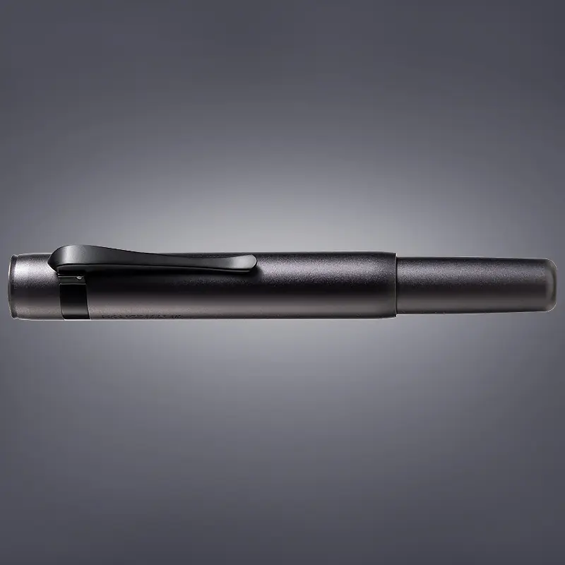 Hongdian M2 Black Forest Mini Compact Aluminum Travel Fountain Pen - Super Soft Flex Nib, 0.42 oz, 13mm Diameter, 4.13 in Length, Chinese Knot Carving, Includes Converter + Refillable Cartridges (Aluminum Light Pens & Refills for Office Stationery), 0.42