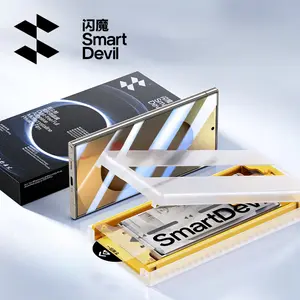 US-CASE - SmartDevil 1/2 PCS Full Glue Dust-free Screen Protector for Samsung S25Ultra S25 Plus Microcrystalline Soft Film for Samsung S24