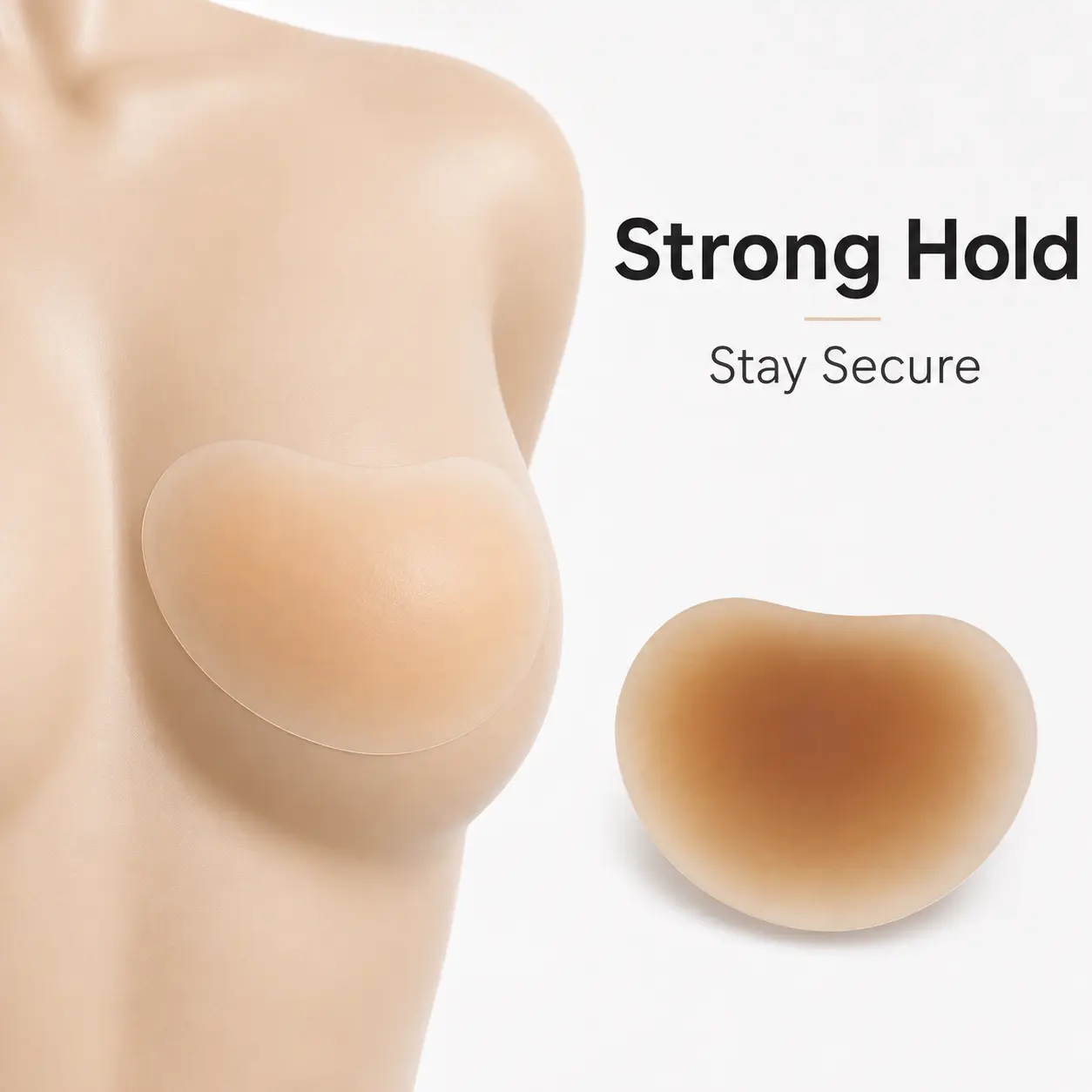 Nipple Covers Reusable Silicone Nipple Covers - Invisible, Seamless, Adhesive Pasties for Women-Reusable, Sticky Breast