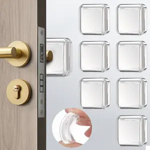 Door Stoppers Wall Protector, 8 count  Door Knob Wall Protector with  Self-Adhesive Backing, Upgraded Thickened  Door Bumper - Ideal for Wall Protector and Noise Reduction