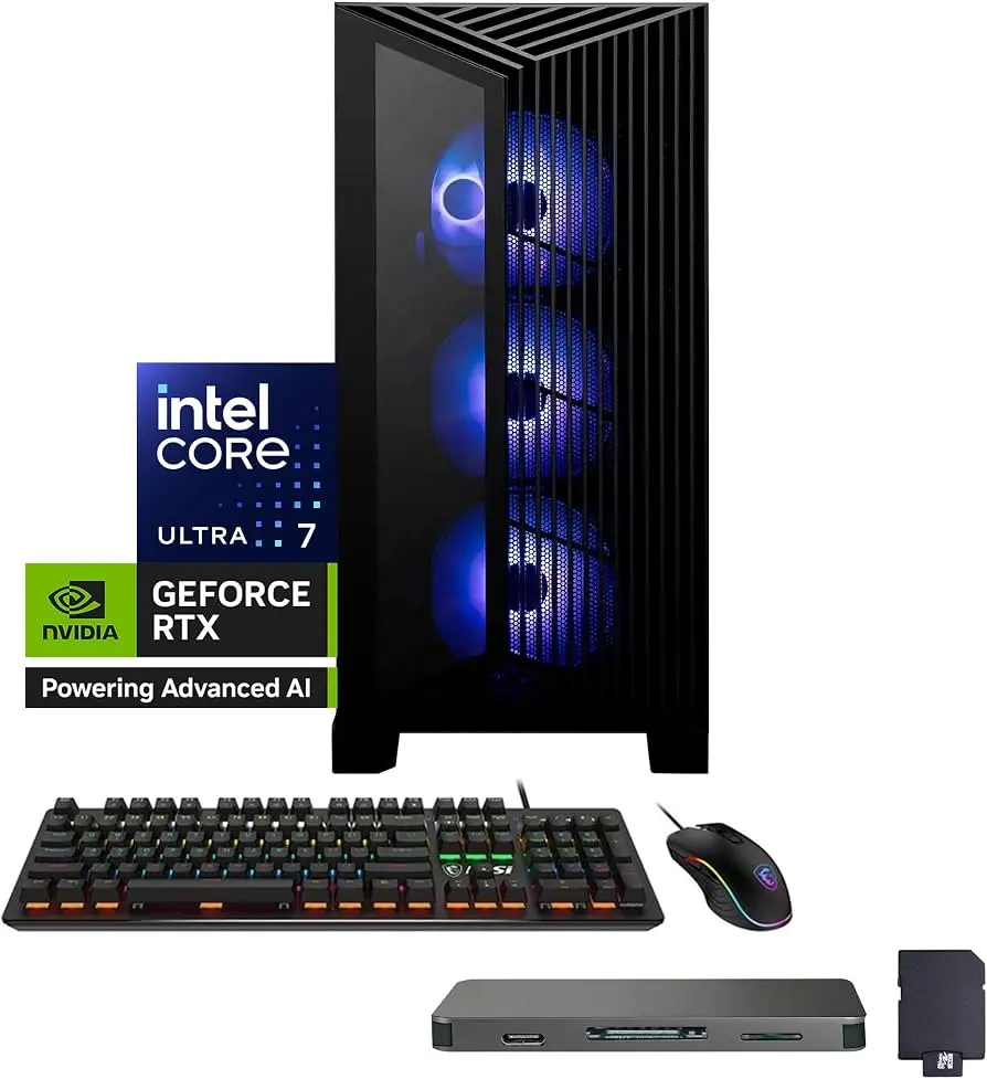 Aegis ZS2 Gaming Desktop, AMD Ryzen 9 9900X, NVIDIA GeForce RTX 5070 12GB GDDR7, 32GB DDR5, 3TB Storage