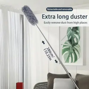 Retractable Dusters, Dust Removal Brush, Bendable Head Dusting Brush, Reusable Washable Ceiling Fan Duster, High Ceilings, Furniture, Carcleaning Tools, House Cleaning Tools