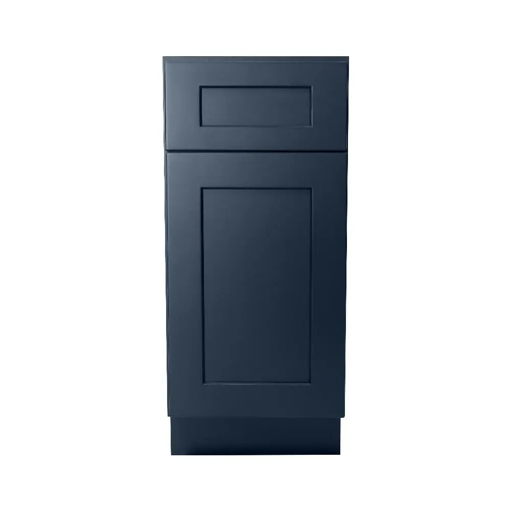Blue Shaker Base Cabinet - Ready to Assemble, Ideal for Kitchen, Laundry, and Bathroom Storage