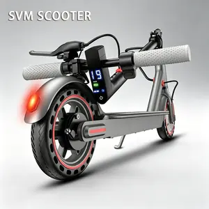 Foldable Adult Electric Scooter, 350W Motor, 19 MPH Top Speed, 12 Miles Driving Range, 8.5" Portable Commuter Scooter with APP Function