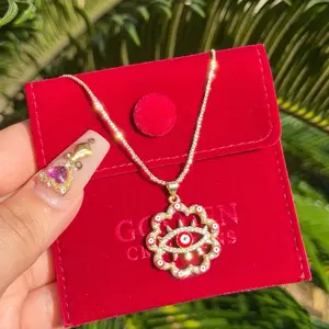 18K Gold Plated Evil Eye Necklace