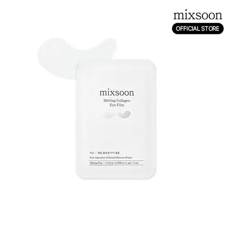 [mixsoon Official Shop] Melting Collagen Eye Film - 5 Pairs (10ea), Moisturizing Eye Mask, Smooth & Firm Korean Skincare for Glass Skin, Moisturizer, Collagen Eye Patches