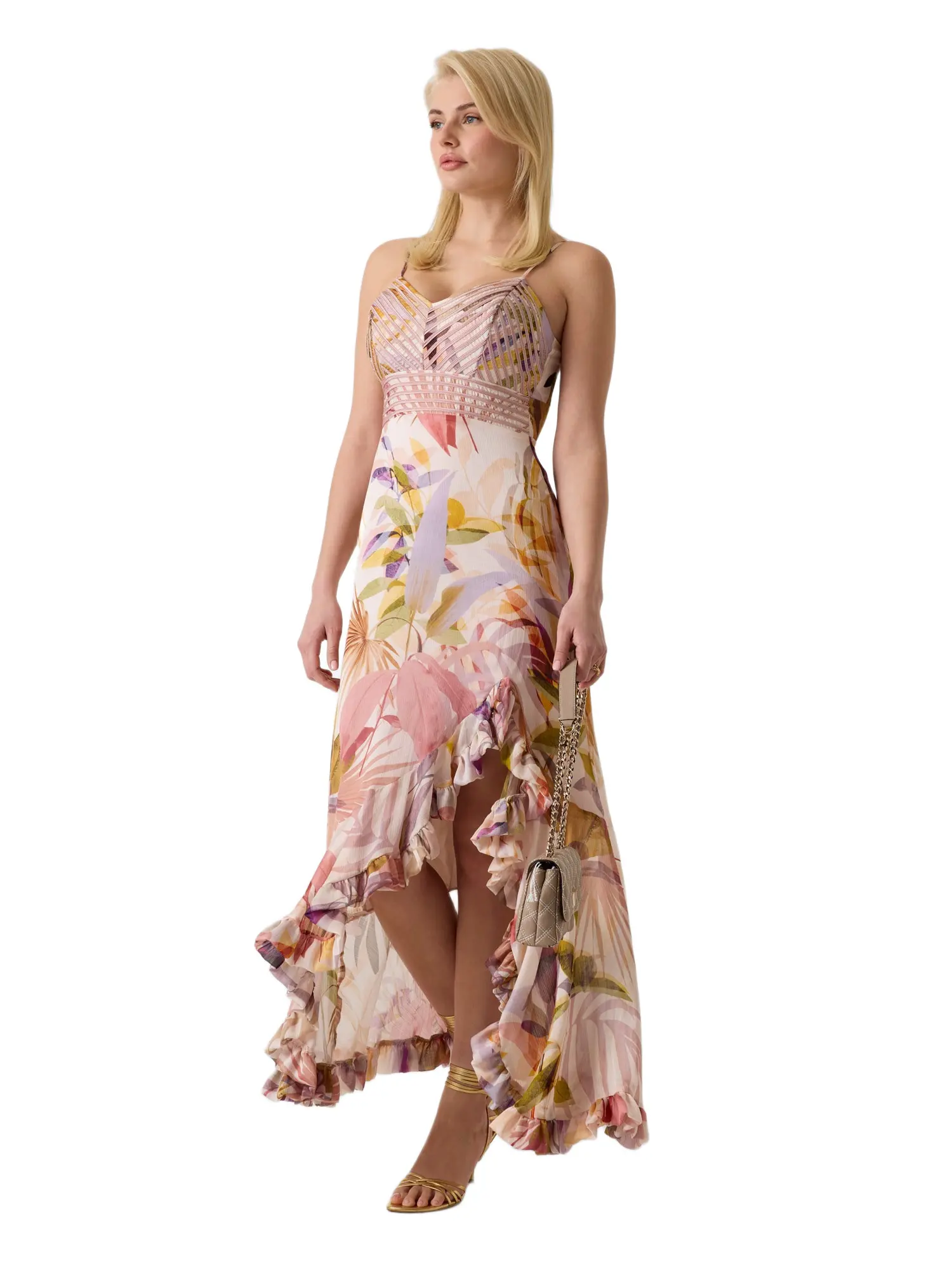 GUESS Female Volant long dress