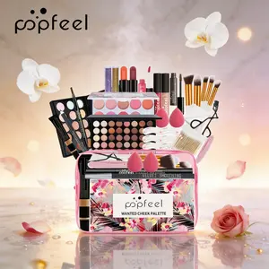 Popfeel Full Makeup Set for Beginners, Complete Cosmetic Kit with Eyeshadow, Perfect Gift for Lovers, Easy to Use, Safe Ingredients