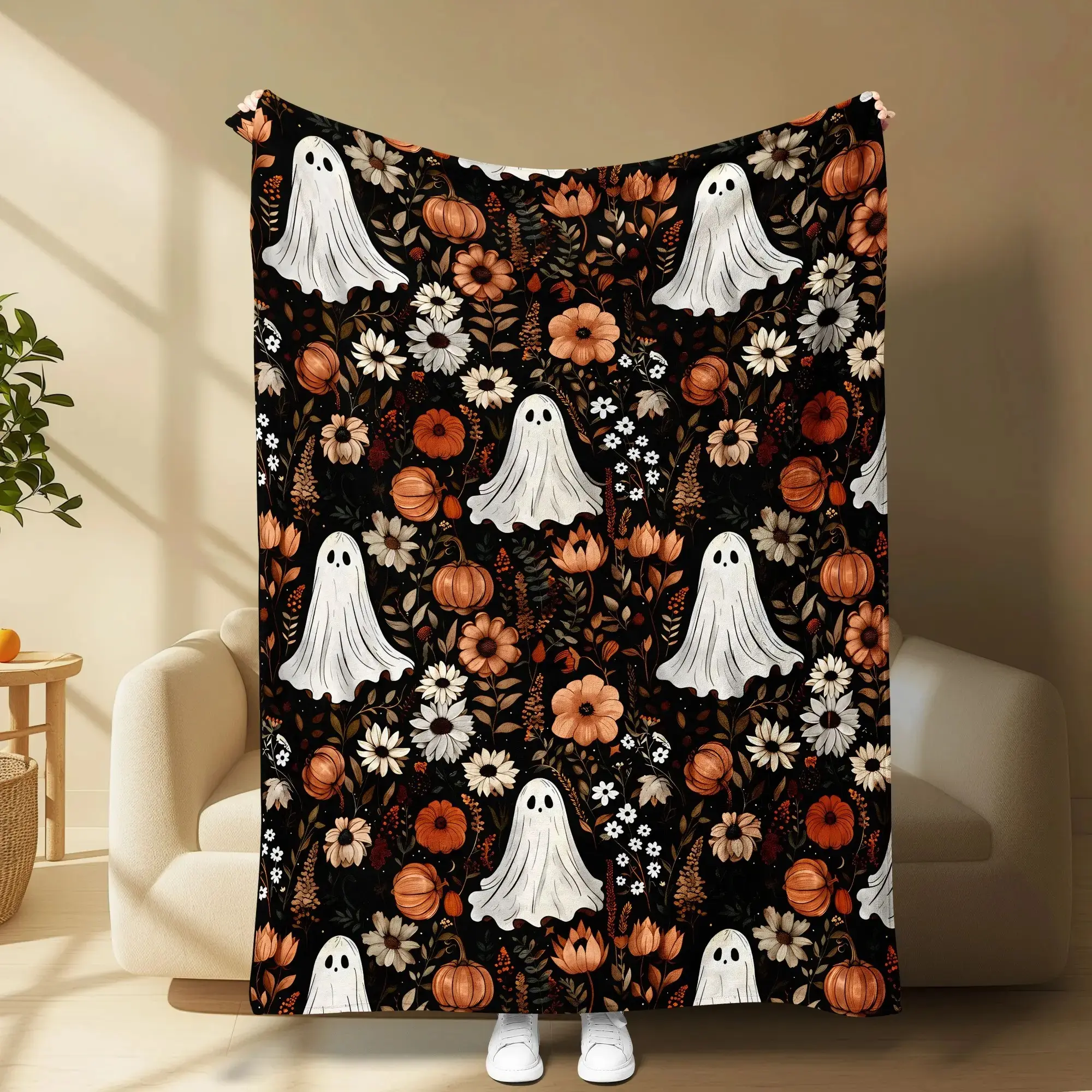 Berkshire 60x80 Velvetsoft Floral Throw, Plush Flannel Blanket Packaged in Gift Box, Soft Cozy Warm Home Decor, Premium Flannel Throw Blankets, Perfect Blanket Gifts for All Occasions