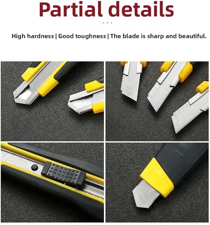 18mm multi-purpose knife - lightweight and flexible, easy to replace blades, sharp and durable, adjustable blade length, ideal for craft knives and unboxing knives everyday carry tools high