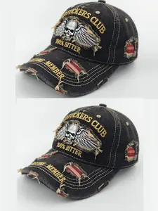 2Pack Old Fuckers Club-Baseball Cap, Funny Baseball Cap for Men, 100% Bitter Lifetime Member, Patriotic Anniversary Hat, Gag Gift Cap