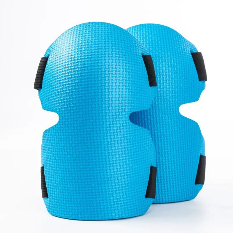 2 Pack Large EVA Gardening Knee Pads - Adjustable Dual-Strap Non-Restrictive Knee Guards with Anti-Collision Thick Cushion for Construction, Outdoor Yd Work