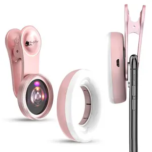 15x Macro Lens with LED Ring Light for Phone