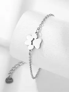 Personalized Pet Footprint Bracelet Gift for Dog & Cat Lovers, Unique Memorial Pendant Jewelry for Mom, Perfect Valentine's Day Present