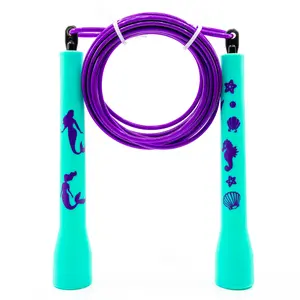 Mermaid Speed Rope, Adjustable Speed Rope for Men and Women, Indoor Fitness Training Speed Skipping Rope Perfect for Boxing Workout, Jump Rope for Double Unders