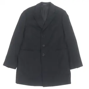 Pre-owned Giorgio Armani Wool Small Leather Goods Armani Collezioni Cashmere Coat