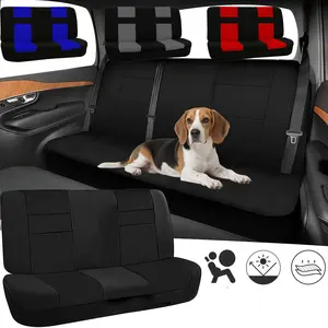 Universal Saddle blanket Seat Cover for Full Size Pickup Truck ,Car Bench Seats Automotive Back Seat Cover Car Rear Solid Bench Seats Cover protector Universal Cloth Seating for SUV, Sedan, Van Washable Car Seat Covers Interior Accessories