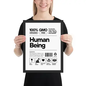 Human Being Framed Picture