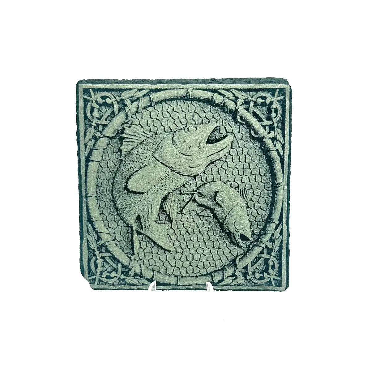 3d fish square coasters