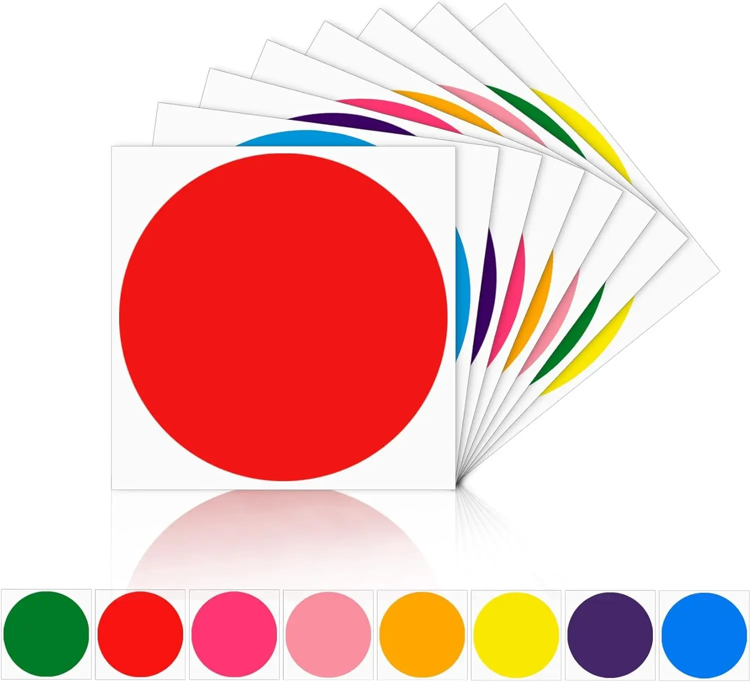 6 Inch Floor Stickers for Classroom, 32 PCS Multicolor Line up Floor Spots Markers, Self Adhesive Vinyl Circle Dots Stickers for Preschool Kindergarten Elementary Classroom Decorations Teachers Supply