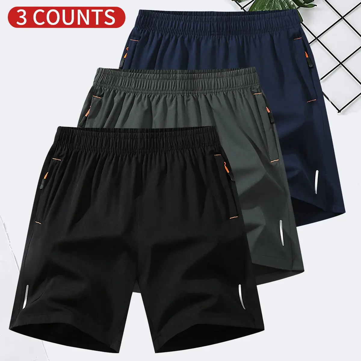 108 - Black + Gray + Navy Blue