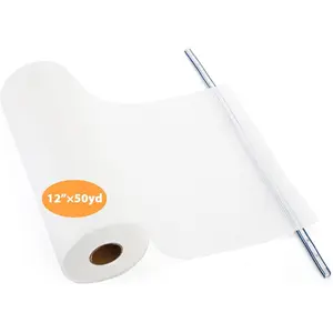 No Show Mesh Embroidery Stabilizer 12" x 50 Yard, 1.5 Oz Light Weight Cut  Invisible Embroidery Backing Stabilizer for Machine Embroidery and Hand Sewing Hoop & Stitch