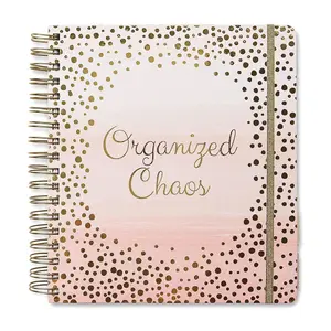 18 Month Day Large Planner, 2024-2025, Daily, Weekly & Monthly, January - June, Organized Chaos - Pink Daily Planner 2024-2025 with 3 Sticker Sheets - Calendar Planner 2024-2025 Monthly Planner