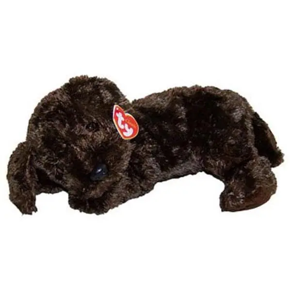 TY Classic Plush - NUZZLE the Dog (2001 - Ty Silk Version) (11 inch) (2001) - MWMTs