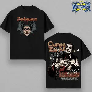 Danhausen T Shirt, Vintage Graphic Design Tee, Cotton Fashion Shirt, Full Color Print Top, Unisex Outfit For Men Women, Wrestling Fan Apparel