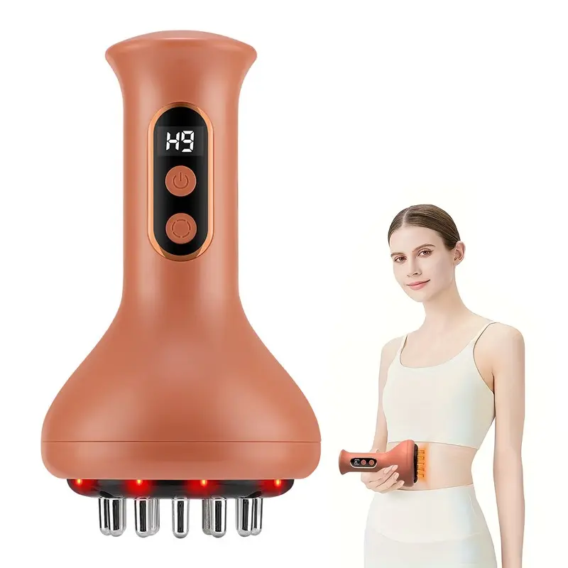 Lymphatic Massager, Lymphatic Drainage Tool, Cordless Electric Body Massager for Legs, Arms & Belly, Personal Body Care Machine with Vibration, Ideal for Home Use, USB Rechargeable Massagers