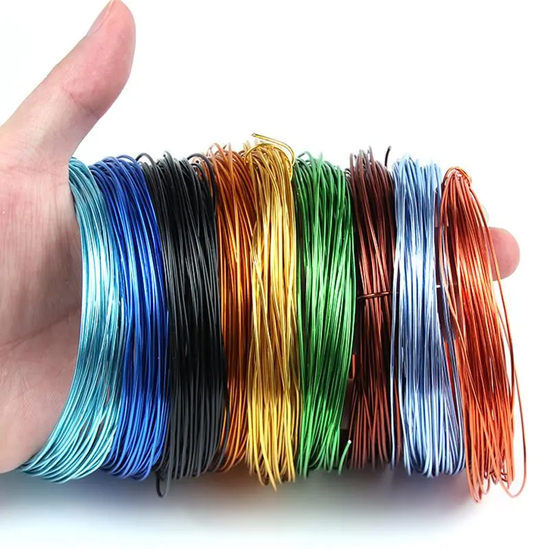 Colorful Aluminum Wire For Ornament Making DIY Crafts Material Handmade Finding Accessories Flexible Wire Round Aluminum Wire