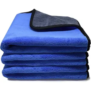 Microfiber Towels for  3 count 500 GSM polishing Cleaning ,  and Motorbike - 12 x 12 Inches (30x30cm)