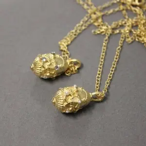 Weisinger Designs - N136A Fleur de Lis Fob Pendant Necklace