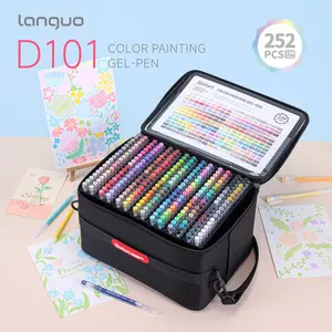 Languo 252pcs 234 Colors Neutral Pen Set, Student Drawing Dedicated 0.6mm Pens, Note Taking, DIY, Layered Painting, Anime Coloring, Artist Bundle, Coloring Materials Set