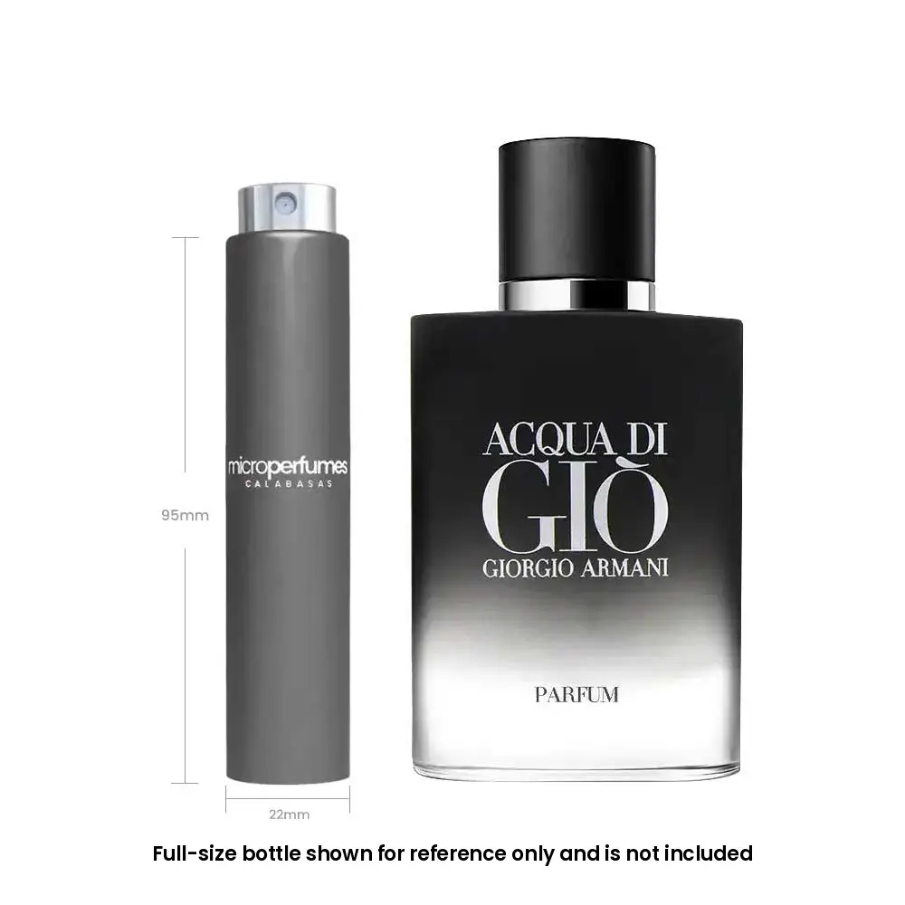 Giorgio Armani Acqua di Gio Parfum For Men – 0.17 fl oz / 5 mL Travel Spray Decant, Marine Notes, Bergamot, Rosemary, Gift for Him, Independently Rebottled by MicroPerfumes